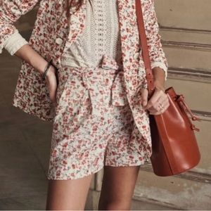 Sezane Lucas Shorts - floral, size 6